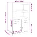 vidaXL Vysoká skrinka medovohnedá 67x40x108,5 cm masívna borovica
