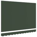 vidaXL Náhradná látka na markízu Tmavozelená 431 x 295 cm Polyester