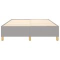 vidaXL Posteľný rám s boxspringom bledosivý 140x190 cm látka