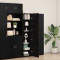 vidaXL Highboard Čierny dub 45 x 42,5 x 185 cm