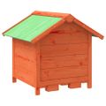 vidaXL Koterec pre psa hnedý 65x65x61,5 cm borovicový masív