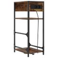 vidaXL Nočný stolík Dymová dub 40 x 27 x 76 cm Kompozitné drevo
