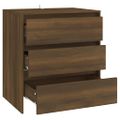 vidaXL Komoda hnedý dub 70x41x75 cm spracované drevo