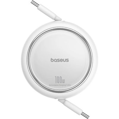 Baseus Dátový kábel Free2Draw mini USB-C/USB-C 1m 100W biely