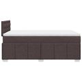 vidaXL Boxspring posteľ s matracom tmavohnedá 120x190 cm látka