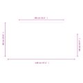 vidaXL Sklenená doska krbu Priehľadná 120 x 60 cm Sklo