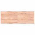 vidaXL Stolová doska svetlohnedá 160x60x(2-4)cm ošetrený masív hrany