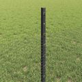 vidaXL Hexagonálny plot s stĺpom 10 x 0,5 m PVC potiahnutá oceľ Sivá
