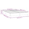 vidaXL Posteľný rám s boxspringom zelená 140x200 cm látka