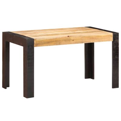 vidaXL Jedálenský stôl 140x70x76, surový mangový masív