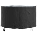 vidaXL Obal na nábytok 128 x 128 x 71 cm 210D Oxford tkanina Okrúhly
