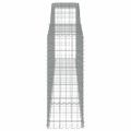vidaXL Oblúkové gabionové koše 6 ks 400x50x120/140 cm pozink. železo