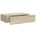 vidaXL Nástenná zásuvková polica dubová 40x23,5x10 cm MDF