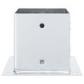 vidaXL Podnože stĺpikov štvorcové 4 ks Strieborná 141x141 mm