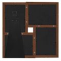 vidaXL Kolážový fotorámik na 4 fotky (13x18 cm) tmavohnedý MDF
