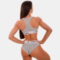 Podprsenka Bralette Grey - GymBeam, veľkosť M, veľkosť oblečenia M, 95 % cotton, 5 % elastane