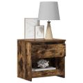 vidaXL Nočné stolíky 2 ks dymový dub 40x30x39 cm spracované drevo