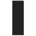 vidaXL Regál na topánky čierny dub 54x34x100,5 cm spracované drevo