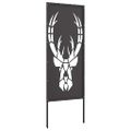 vidaXL Záhradná clona na súkromie Zvieracia potlač Čierna 50 x 140 cm