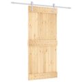 vidaXL Posuvné dvere Prírodná a biela 95 x 210 cm