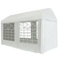 vidaXL Párty stan, PE 2x4 m, biely