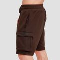 Šortky Utility Brown - GymBeam, veľkosť XL, veľkosť oblečenia XL