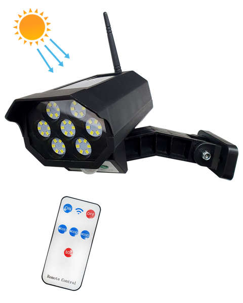 TR-593 Solárne LED svetlo - imitácia CCTV kamery - senzor pohybu TRIXLINE