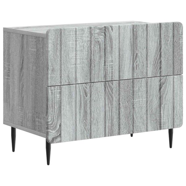 vidaXL Nočný stolík Sivá sonoma 62 x 34,5 x 49,5 cm Kompozitné drevo