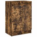 vidaXL Kúpeľňová skrinka pod umývadlo Dymový dub 56 x 37,5 x 81 cm