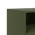 vidaXL TV skrinka olivovozelená 100,5x39x60,5 cm oceľ