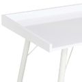 vidaXL Stôl biely 90x50x79 cm