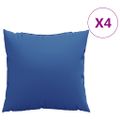 vidaXL Dekoratívne vankúše 4 ks kráľovské modré 40x40 cm látka