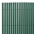 vidaXL Obojstranný záhradný plot, PVC 90x500 cm, zelený