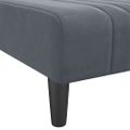vidaXL Pohovka v tvare L tmavosivá 260x140x70 cm zamat