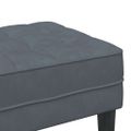 vidaXL lavička s vankúšom Tmavo šedá 113 x 57 x 39 cm Zamat