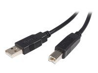 Kábel USB - USB (M) do USB typ B (M) - USB 2.0 - 2 m - čierna