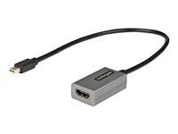 Thunderbolt 1/2 kompatibilný (MDP2HDEC) - Video adaptér - Mini DisplayPort s kolíkmi (samec) do HDMI so zdierkami (samica) - 30 cm - čierna - pasívny konvertor