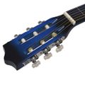 vidaXL Klasická gitara pre začiatočníkov a deti s taškou modrá 1/2 34"