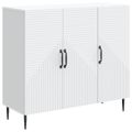 vidaXL Servírovacia skriňa Biela 89 x 34,5 x 80 cm Kompozitné drevo