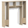 vidaXL Rám krbu Dub sonoma 93 x 20 x 89 cm Kompozitné drevo