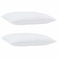 vidaXL Vankúš 2 ks 62 x 31 x 0 cm Polyester Biela
