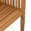 vidaXL lavička Hnedá 127,5 x 52 x 80 cm Tíkový masív