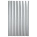 vidaXL Strešné panely 36 ks pozinkovaná oceľ strieborné 60x36 cm