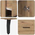 vidaXL Highboard Remeselný dub 34,5 x 34 x 180 cm Kompozitné drevo