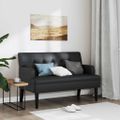 vidaXL Lavica s operadlom čierna 112x65,5x75 cm umelá koža