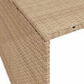 vidaXL Garáž na robotickú kosačku béžová 86x90x52/57 cm polyrattan