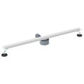 vidaXL 360° sprchový odtok so štíhlym modelom Strieborná 90 cm