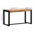 vidaXL Lavica 80x35x45 cm Masívne hrubé drevo Mango