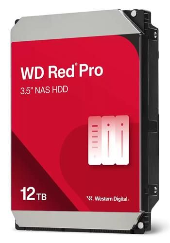 HDD 12TB WD122KFBX Red Pro 256MB SATAIII 7200rpm Pevný disk, interný, 12TB, SATA III, 3,5", 7200 rpm, 512MB