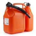Kanister na benzín dvojkomorový plastový 6L + 2,5L AMiO-03208